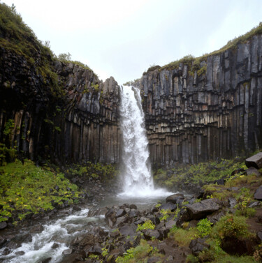 Photography titled "Svartifoss watefall" by Igor Borišek, Original Artwork, Digital Photography