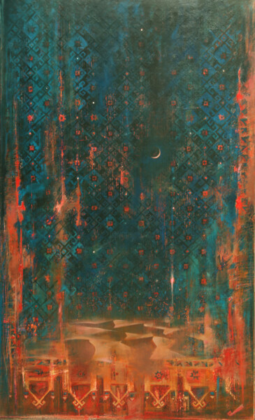 Schilderij getiteld "The Stars Of The Se…" door Igor Eliseev, Origineel Kunstwerk, Olie