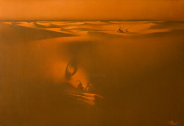 Painting titled "The Sand Dreams" by Igor Eliseev, Original Artwork, Oil