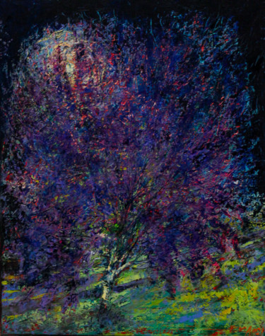 Картина под названием ""Цветущая ночь" / "…" - Igor Eliseev, Подлинное произведение искусства, Масло