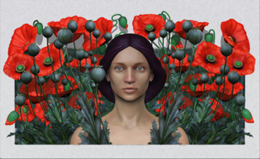 Arte digitale intitolato "Сладкий Опий" da Igor Fetisov, Opera d'arte originale, Modellazione 3D