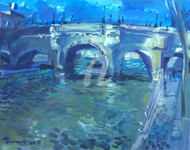 Painting titled "Le pont à Paris.jpg" by Igor Filippov, Original Artwork