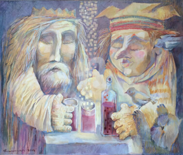 Peinture intitulée "The old friends" par Igor Filippov, Œuvre d'art originale, Huile