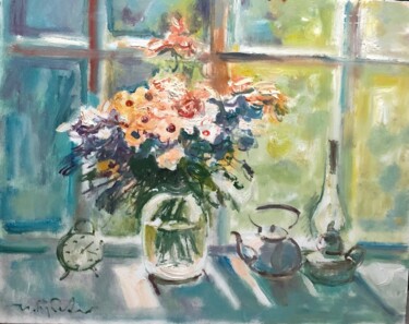 Peinture intitulée "Summer Bouquet" par Igor Gubskiy, Œuvre d'art originale, Huile