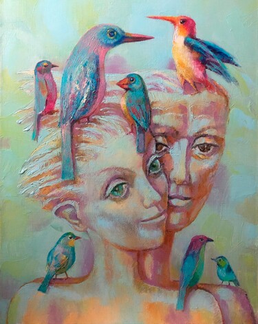 Ζωγραφική με τίτλο "Легкость бытия" από Игорь Копейкин (Pellegrino), Αυθεντικά έργα τέχνης, Λάδι