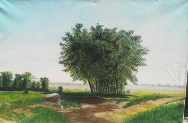 Painting titled "Árvore" by Igor Kryzhanovskyy, Original Artwork, Acrylic