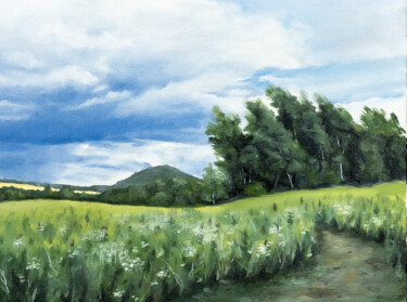 Peinture intitulée "Warm wind in July (…" par Igor Makeev, Œuvre d'art originale, Huile