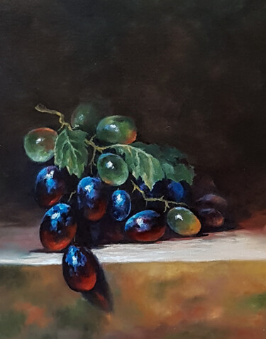 Картина под названием "Grape-5" - Igor Makeev, Подлинное произведение искусства, Масло