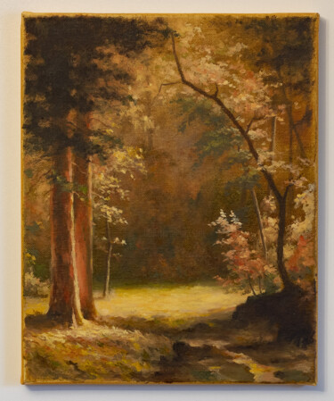 Malerei mit dem Titel "Autumn landscape in…" von Igor Makeev, Original-Kunstwerk, Öl
