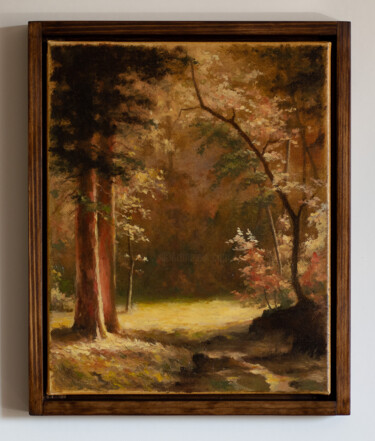 Peinture intitulée "Autumn landscape in…" par Igor Makeev, Œuvre d'art originale, Huile