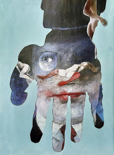 Collages intitulée "Навязчивые мысли..." par Igor Matvienko, Œuvre d'art originale, Collages