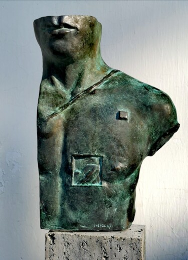 Sculptuur getiteld "ASKLEPIOS" door Igor Mitoraj, Origineel Kunstwerk, Bronzen