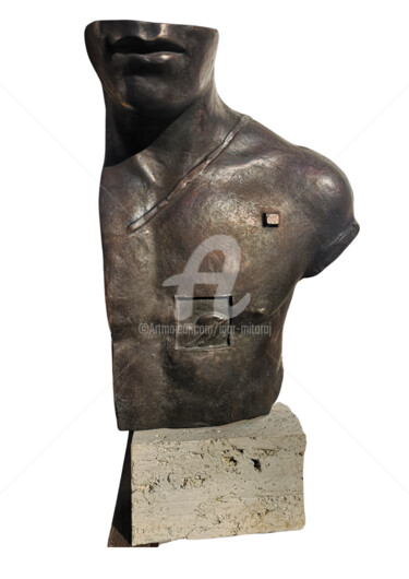 Skulptur mit dem Titel "ASKLEPIOS" von Igor Mitoraj, Original-Kunstwerk, Bronze