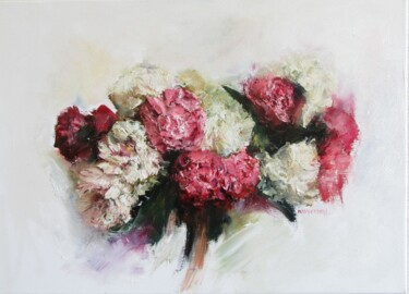 Картина под названием "the flowers" - Igor Navrotski, Подлинное произведение искусства, Масло