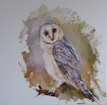 Painting titled "Owl" by Igor Navrotski, Original Artwork, Oil