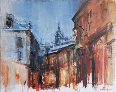 Painting titled "Prague. Old city" by Igor Navrotski, Original Artwork, Oil