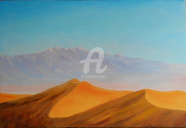 Картина под названием "Поющий песчаный бар…" - Igor Pape, Подлинное произведение искусства, Масло
