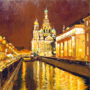 Painting titled "Отражение" by Igor Pautov, Original Artwork, Oil