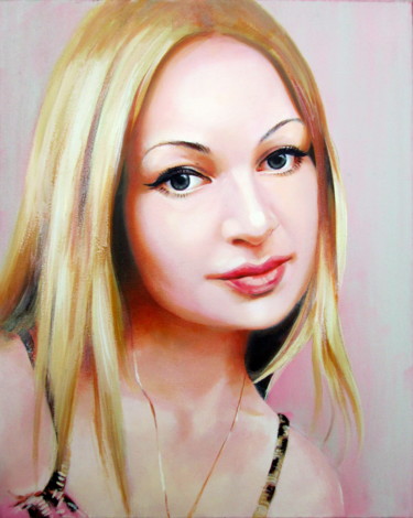 Картина под названием "Портрет маслом на з…" - Igor Pautov, Подлинное произведение искусства, Масло