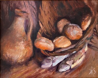 Картина под названием "Feeding of the Five…" - Igor Piddubnyi, Подлинное произведение искусства, Масло