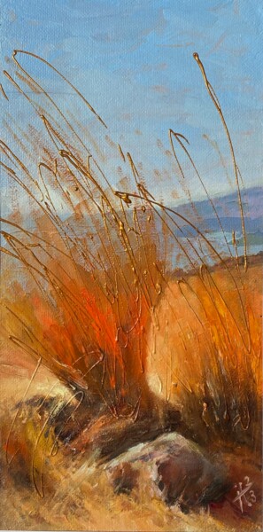 Painting titled "Grasses of Galilee" by Igor Piddubnyi, Original Artwork, Oil