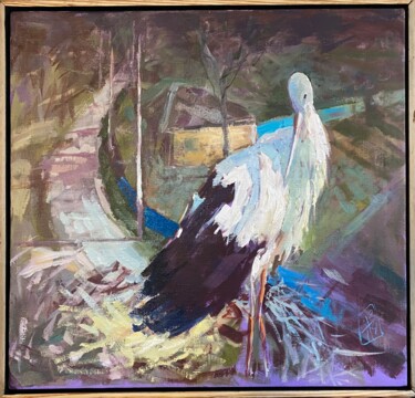Pittura intitolato "Callsign “Bird”" da Igor Piddubnyi, Opera d'arte originale, Olio