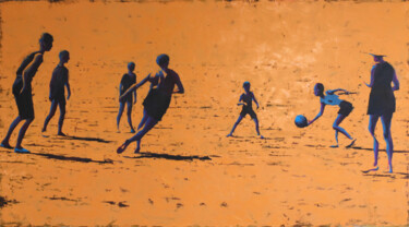 Картина под названием "Beach pastoral." - Igor Shulman, Подлинное произведение искусства, Масло