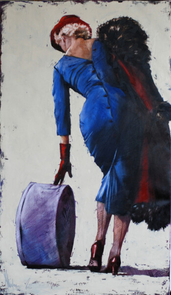 Painting titled "Moving." by Igor Shulman, Original Artwork, Oil