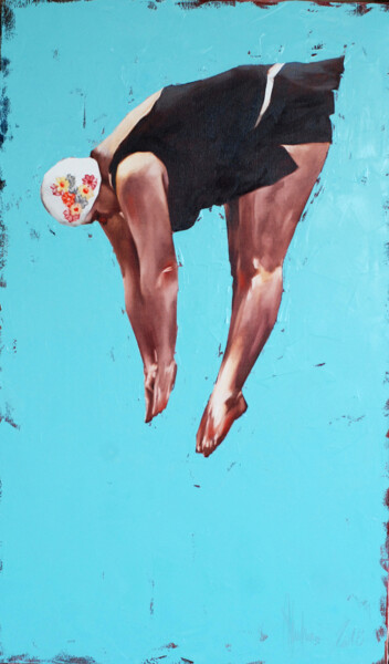 「Grace. (Lena Verevk…」というタイトルの絵画 Igor Shulmanによって, オリジナルのアートワーク, オイル