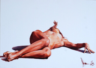 Painting titled "Nude #813" by Igor Shulman, Original Artwork, Oil