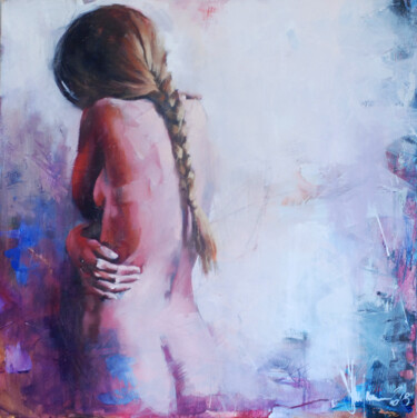 Painting titled "Nude #654" by Igor Shulman, Original Artwork, Oil
