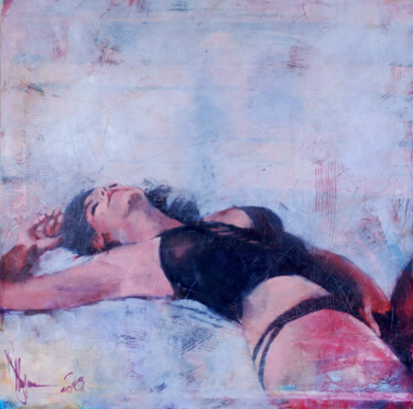Painting titled "Nude #655." by Igor Shulman, Original Artwork, Oil