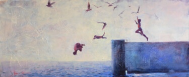 Malerei mit dem Titel "Summer stories." von Igor Shulman, Original-Kunstwerk, Öl