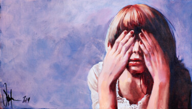 Schilderij getiteld "Bad morning." door Igor Shulman, Origineel Kunstwerk, Olie