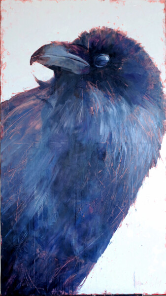 Painting titled "The world of birds.…" by Igor Shulman, Original Artwork, Oil Mounted on Wood Stretcher frame