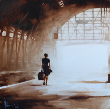 Malerei mit dem Titel "Project "Stations"…" von Igor Shulman, Original-Kunstwerk, Öl
