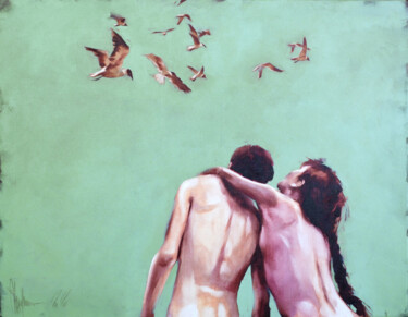 Ζωγραφική με τίτλο "Not our summer." από Igor Shulman, Αυθεντικά έργα τέχνης, Λάδι