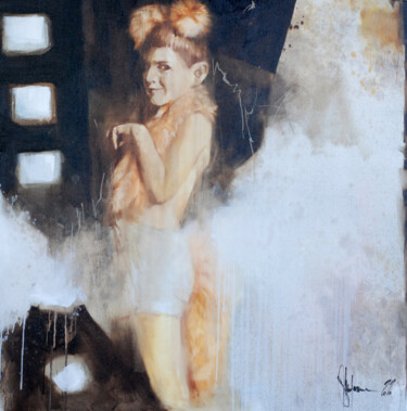 Painting titled "Project "Photos fro…" by Igor Shulman, Original Artwork, Oil Mounted on Wood Stretcher frame
