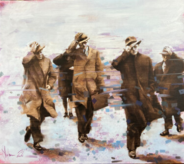 Картина под названием "Wind in the city. R…" - Igor Shulman, Подлинное произведение искусства, Масло
