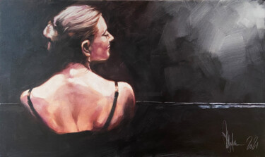 Pittura intitolato "Last note." da Igor Shulman, Opera d'arte originale, Olio