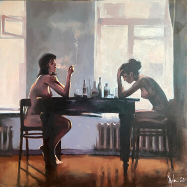 Painting titled "Morning revelations." by Igor Shulman, Original Artwork, Oil