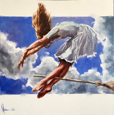 Картина под названием "Accident." - Igor Shulman, Подлинное произведение искусства, Масло Установлен на Деревянная рама для…