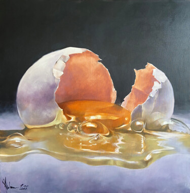 Картина под названием "The frailty of bein…" - Igor Shulman, Подлинное произведение искусства, Масло