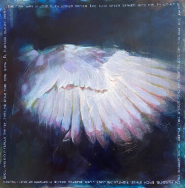 Картина под названием "Wing." - Igor Shulman, Подлинное произведение искусства, Масло Установлен на Деревянная рама для носи…