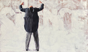 Ζωγραφική με τίτλο "Silence" από Igor Shulman, Αυθεντικά έργα τέχνης, Λάδι Τοποθετήθηκε στο Ξύλινο φορείο σκελετό