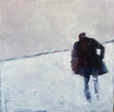 Malarstwo zatytułowany „A sunken horizon.” autorstwa Igor Shulman, Oryginalna praca, Olej Zamontowany na Drewniana rama noszy