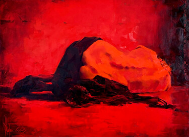 Ζωγραφική με τίτλο "After the party #27." από Igor Shulman, Αυθεντικά έργα τέχνης, Λάδι Τοποθετήθηκε στο Ξύλινο φορείο σκελε…