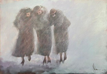 Peinture intitulée "Retro bizzard." par Igor Shulman, Œuvre d'art originale, Huile Monté sur Châssis en bois