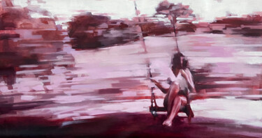 Painting titled "april swing" by Igor Shulman, Original Artwork, Oil