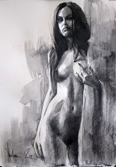 图画 标题为“Nude #345” 由Igor Shulman, 原创艺术品, 粉笔